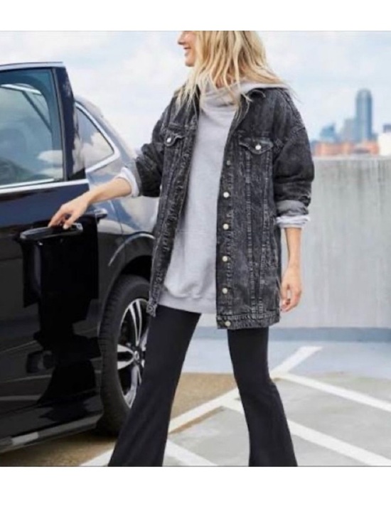 American Eagle Outfitters Jackets & Blazers - NWT American Eagle Outfitters Washed Black Oversized Denim Jacket